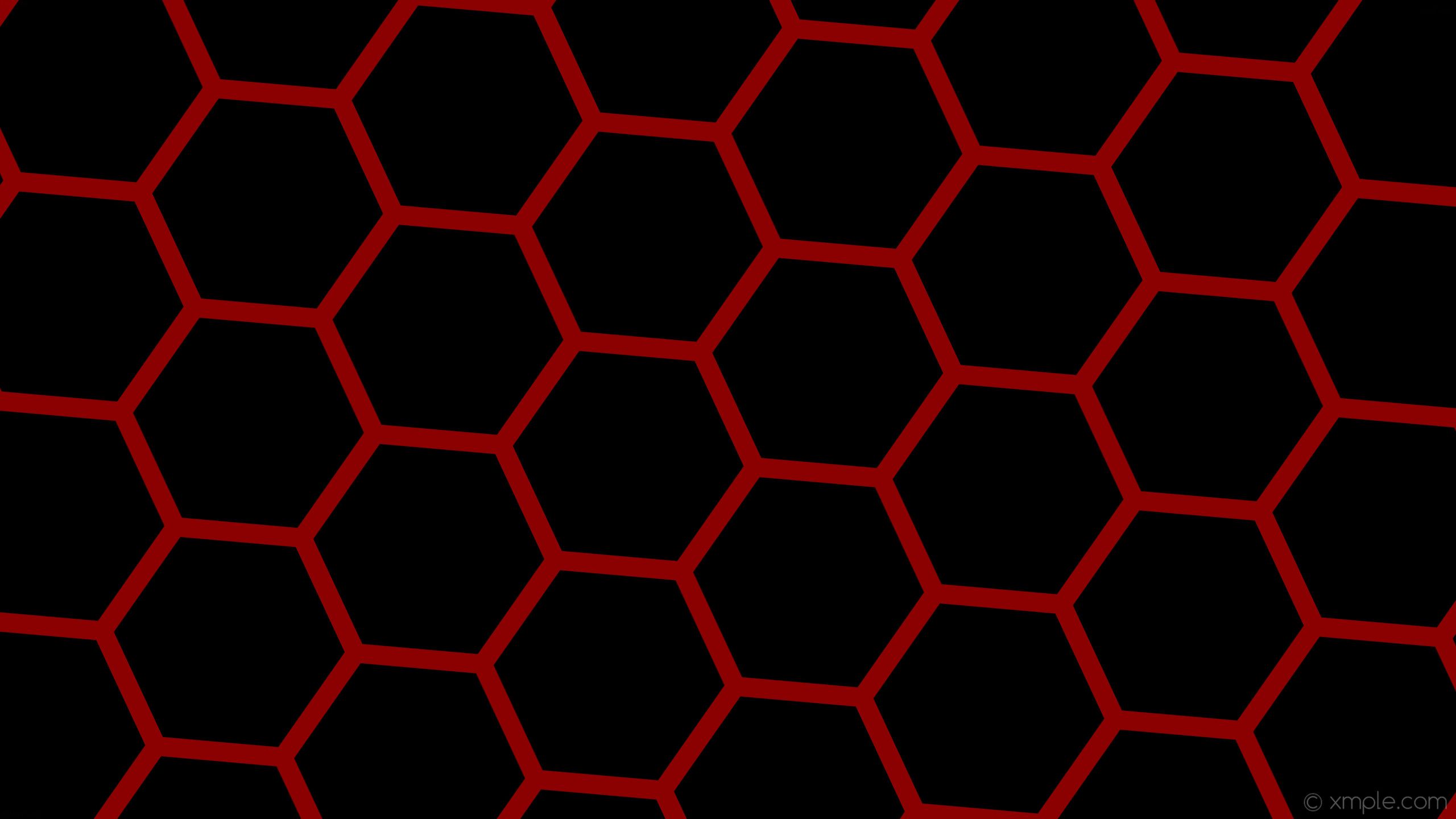 Red Hexagon Wallpaper