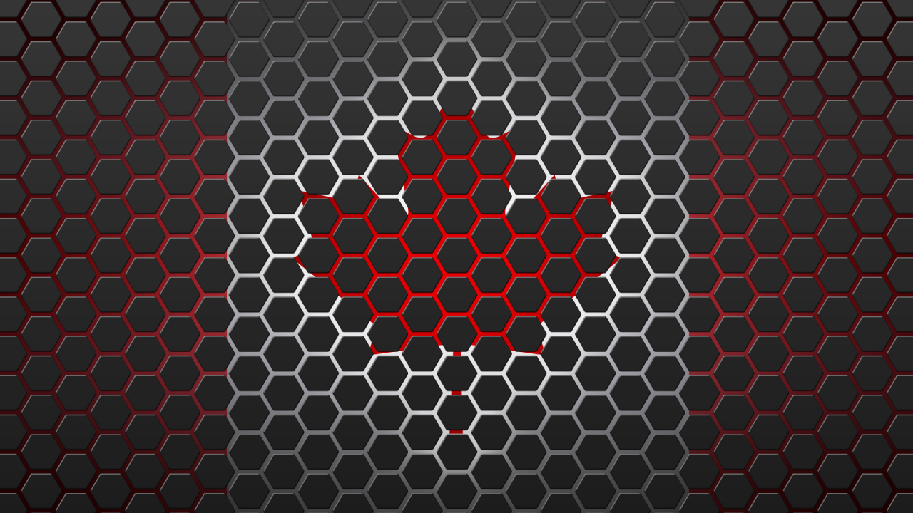 Canada Flag Hexagon Design wallpaper. Canada Flag Hexagon Design