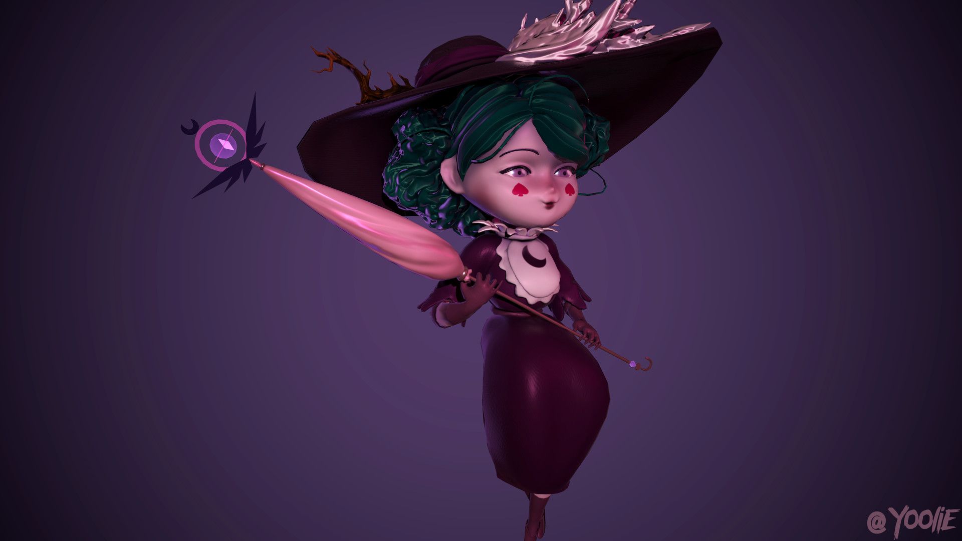 Eclipsa 3D Fan Art from Star and the Forces of Evil