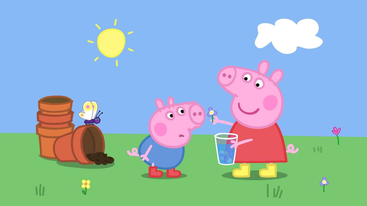Peppa Pig Background Group. Peppa pig wallpaper, Peppa pig birthday, Pig wallpaper