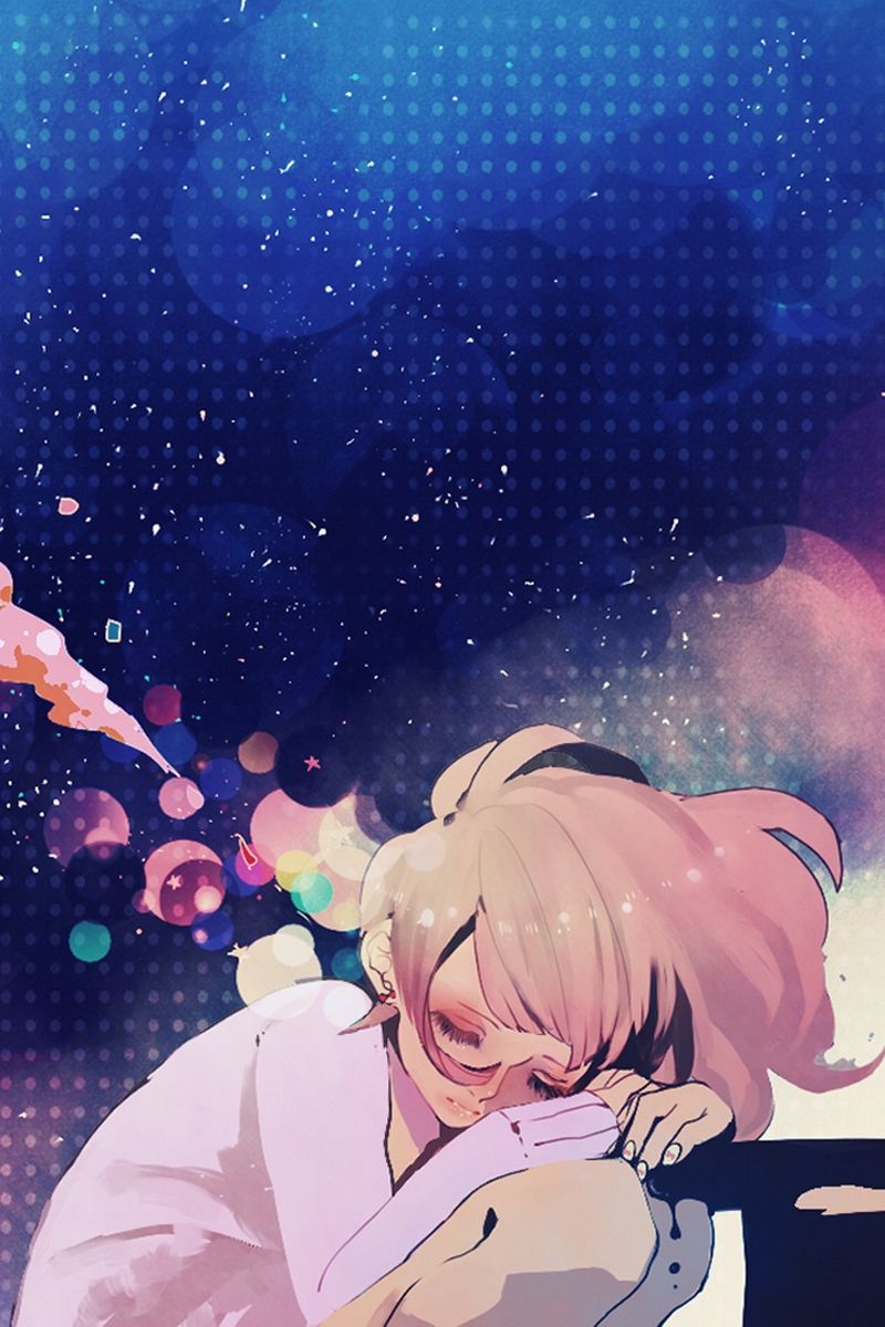 Download Wallpaper 800x1200 Girl, Anime, Dreams, Table Iphone 4s 4