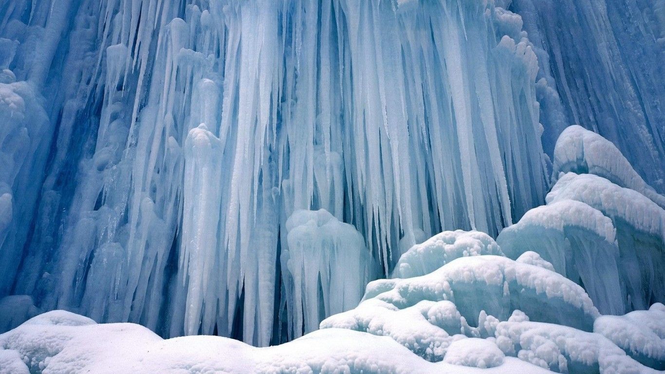 Ice Castle Wasserfall Yoho National Park British Columbia HD