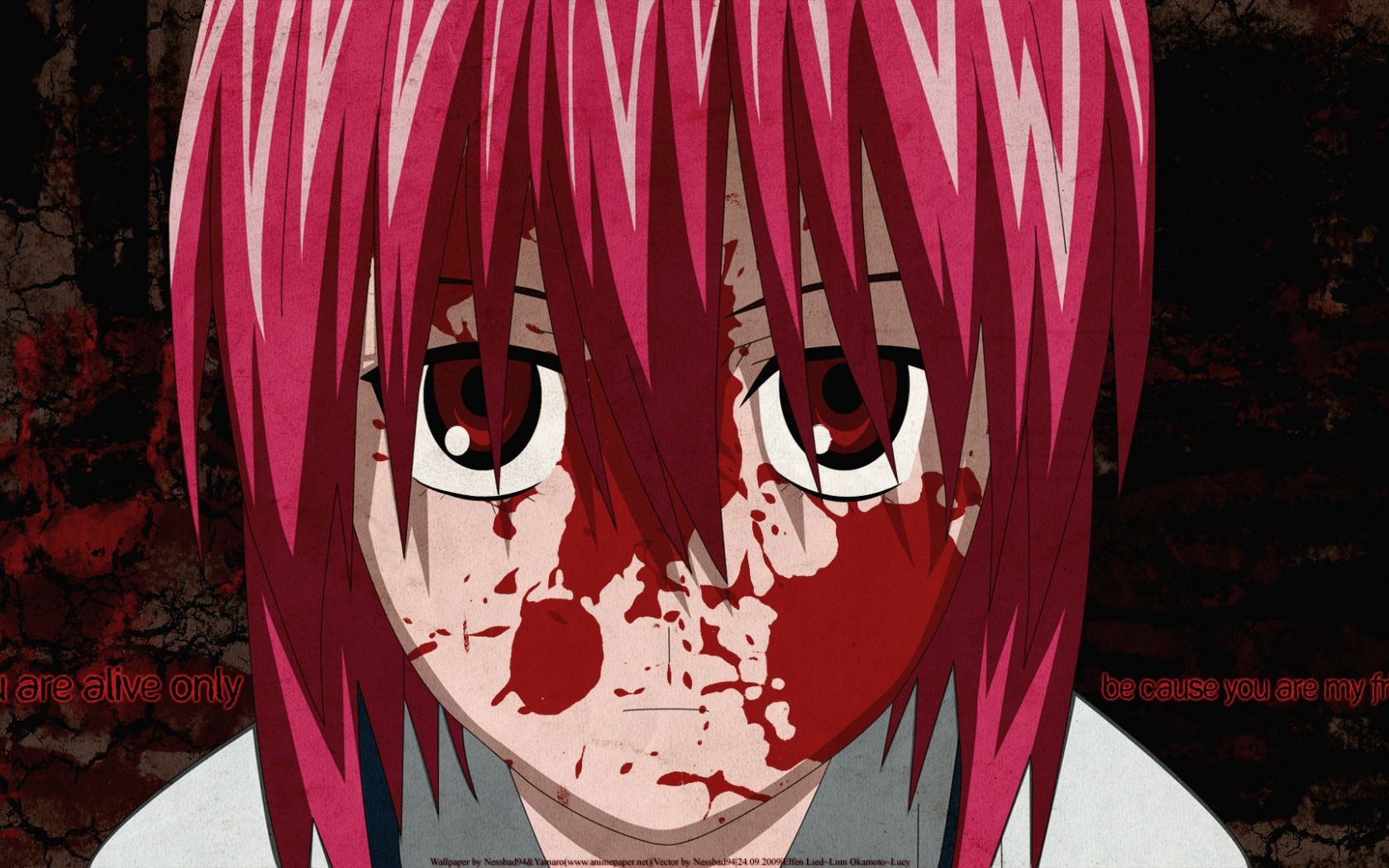 Free download Anime Gore image Lucy Elfen Lied HD wallpaper