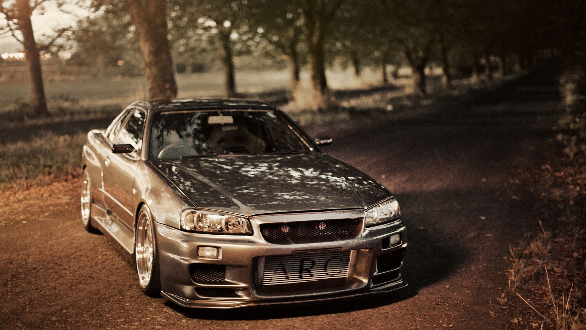 Nissan skyline r34 обои 4к