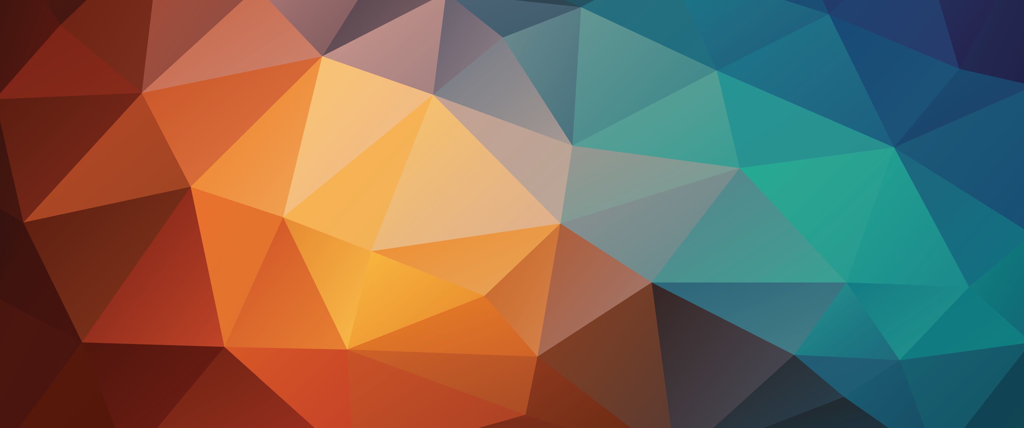 Multicolored geometric wallpaper, abstract, triangle, colorful HD wallpaper