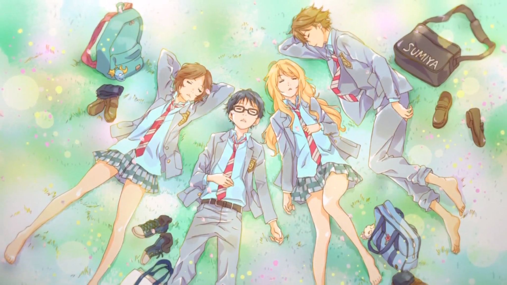 Your Lie in April Watercolor Wallpaper Free Your Lie
