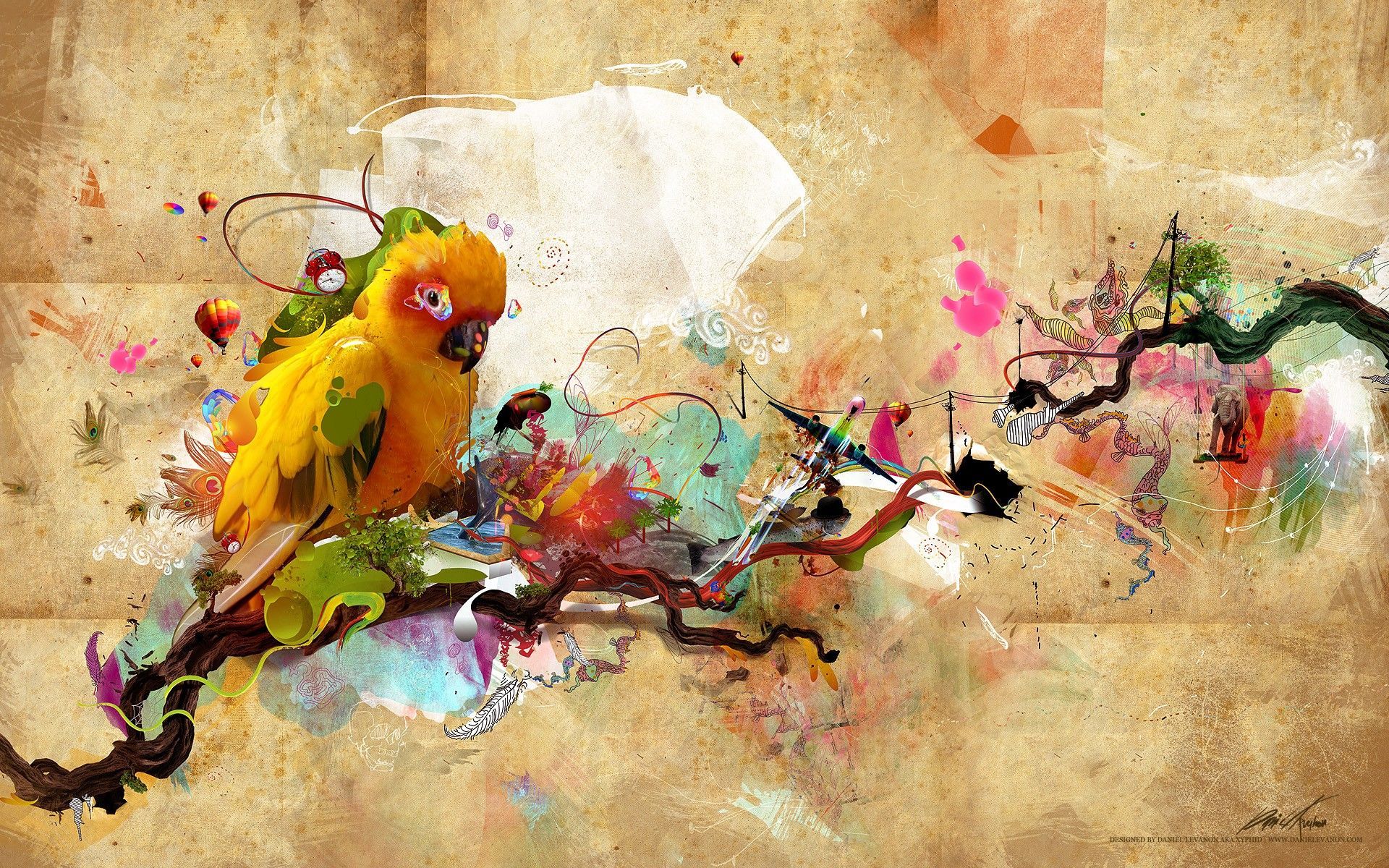 bird art wallpaper