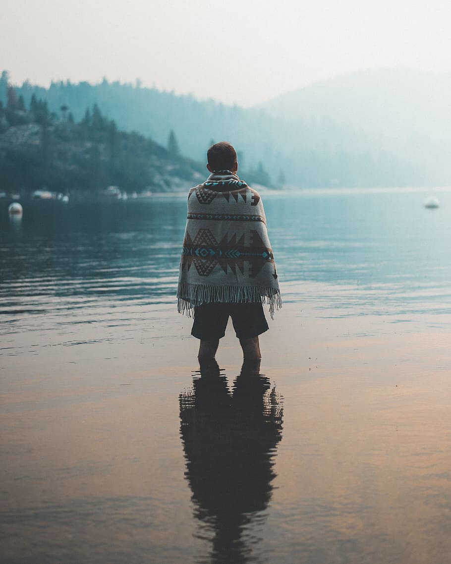 HD wallpaper: cold, nature, man, water