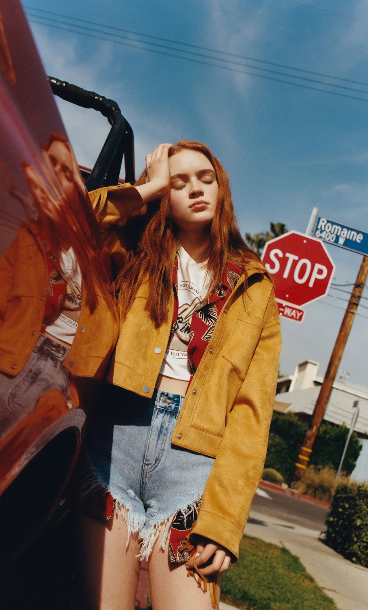 Sadie Sink Pull And Bear 2019 iPhone HD 4k Wallpaper, Image, Background, Photo and Picture