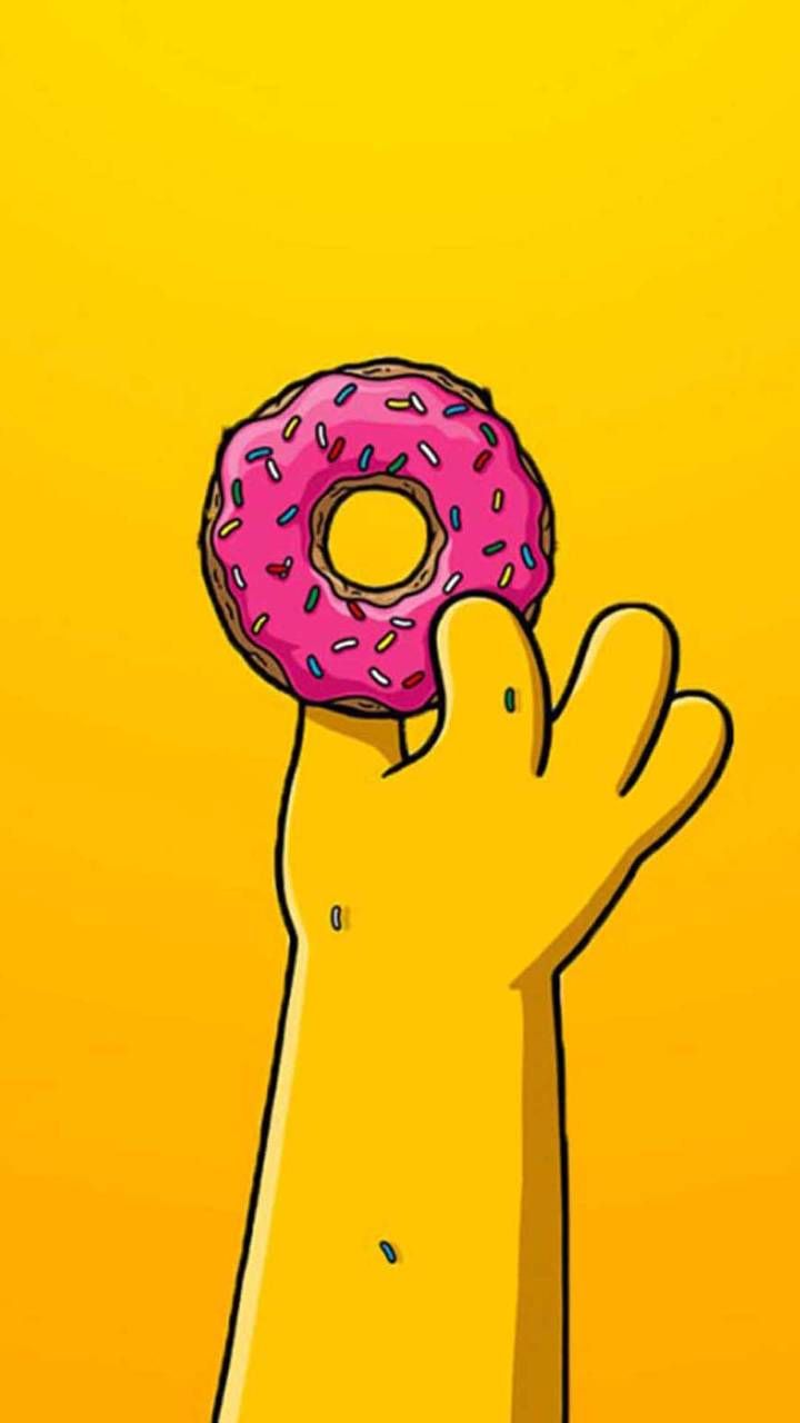 Simpsons Wallpaper Donut