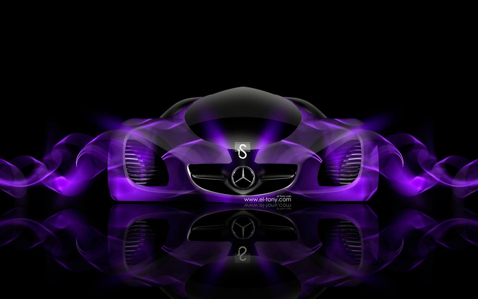 Free download Mercedes Benz Biome Fantasy Violet Abstract Car 2014