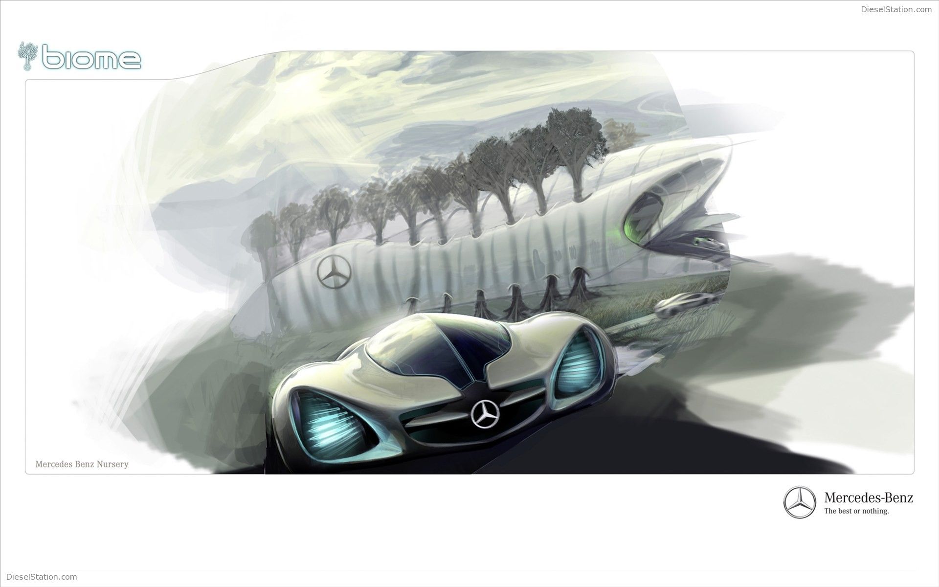 Mercedes Benz Biome Concept 2010 Widescreen Exotic Car Wallpaper