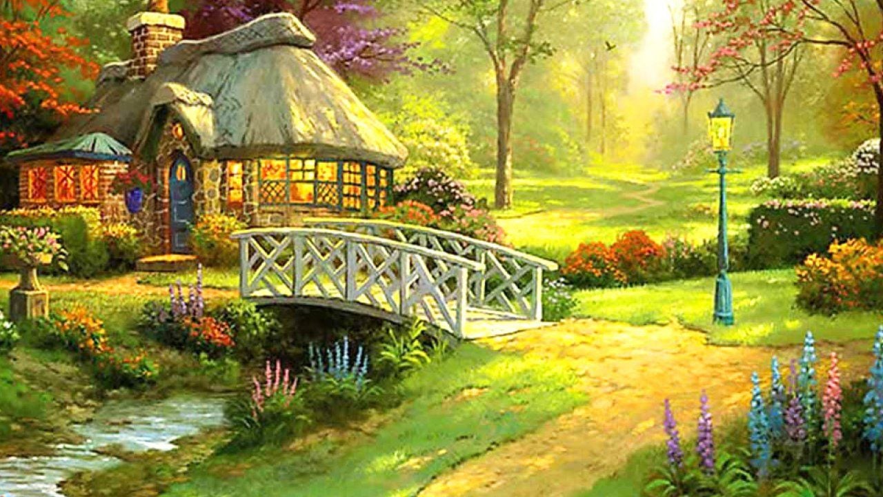 Beautiful, English, Cottage, Wallpaper, Cool, Home