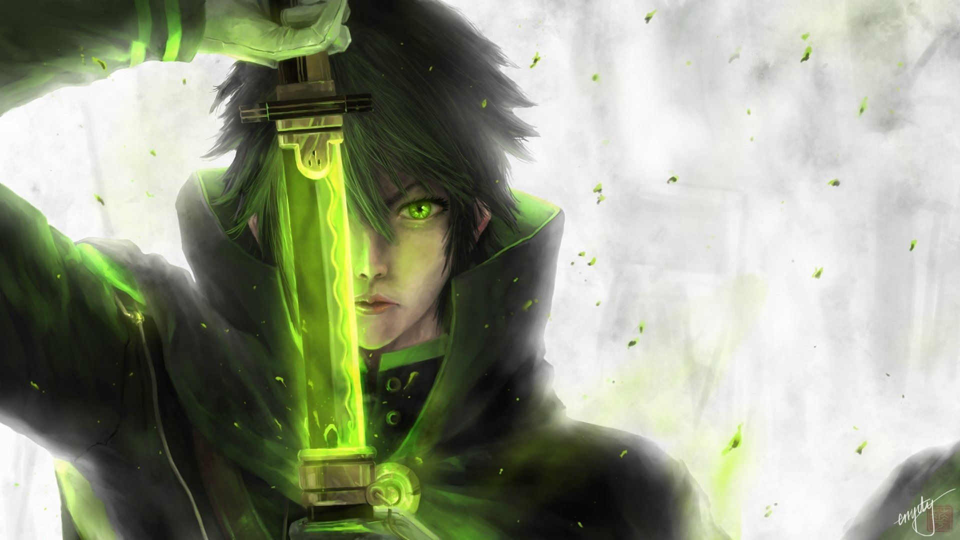 Anime Hd Green Wallpapers - Wallpaper Cave