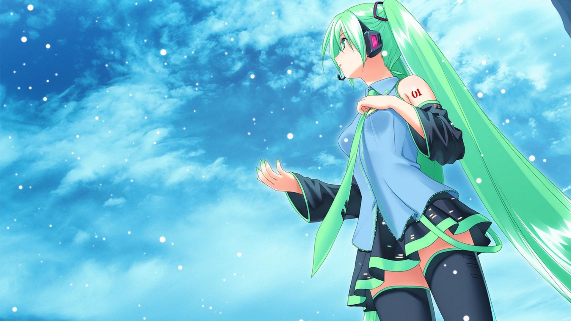 Free download Download green haired HD anime girl wallpaper HD