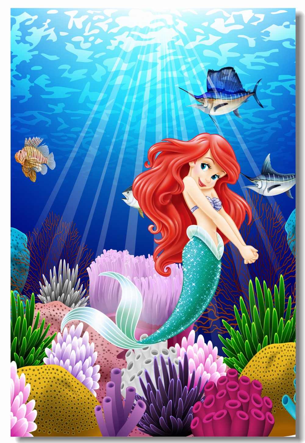 The Little Mermaid Poster Little Mermaid Princess Wall Stickers
