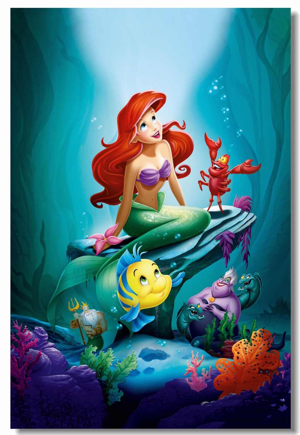 Canvas Art The Little Mermaid Poster Little Mermaid Princess Wall