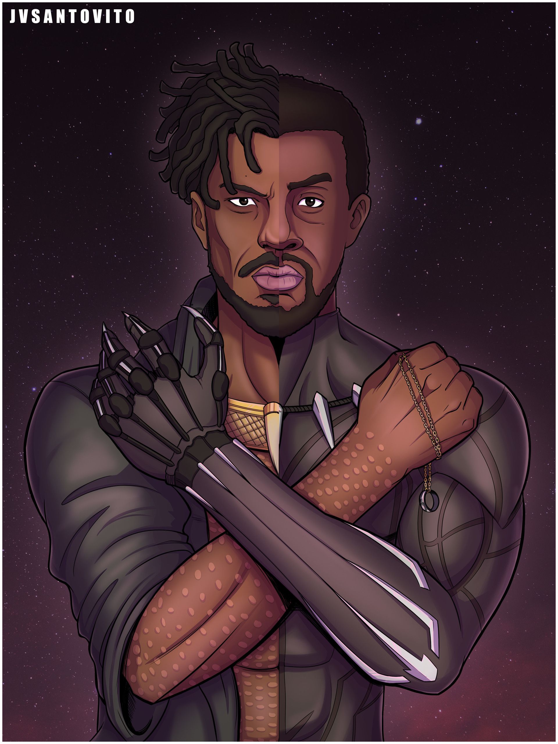 T'Challa and N'Jadaka, João Victor Santovito