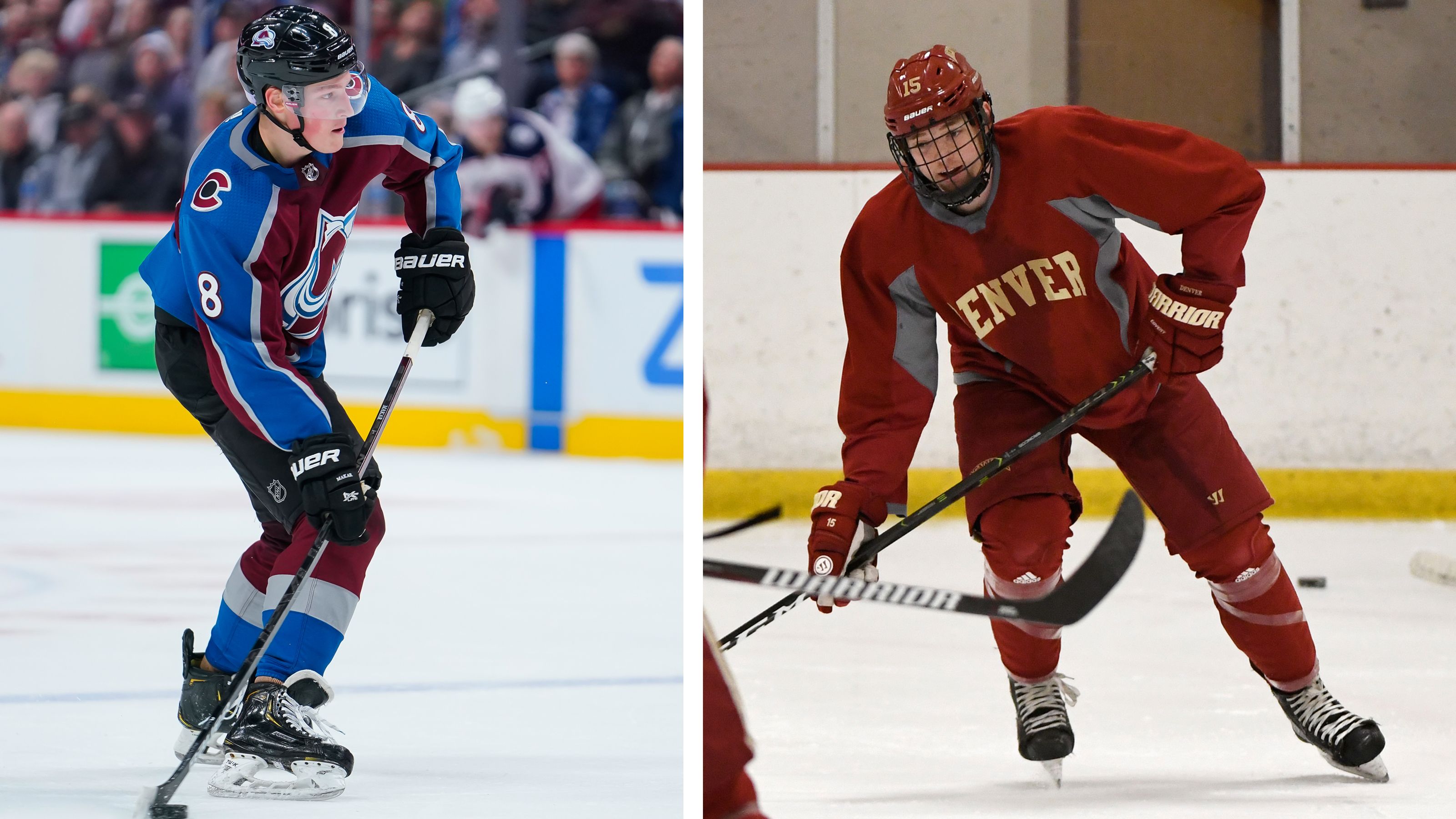 Shared history for DU's Ian Mitchell, Avalanche rookie Cale Makar.