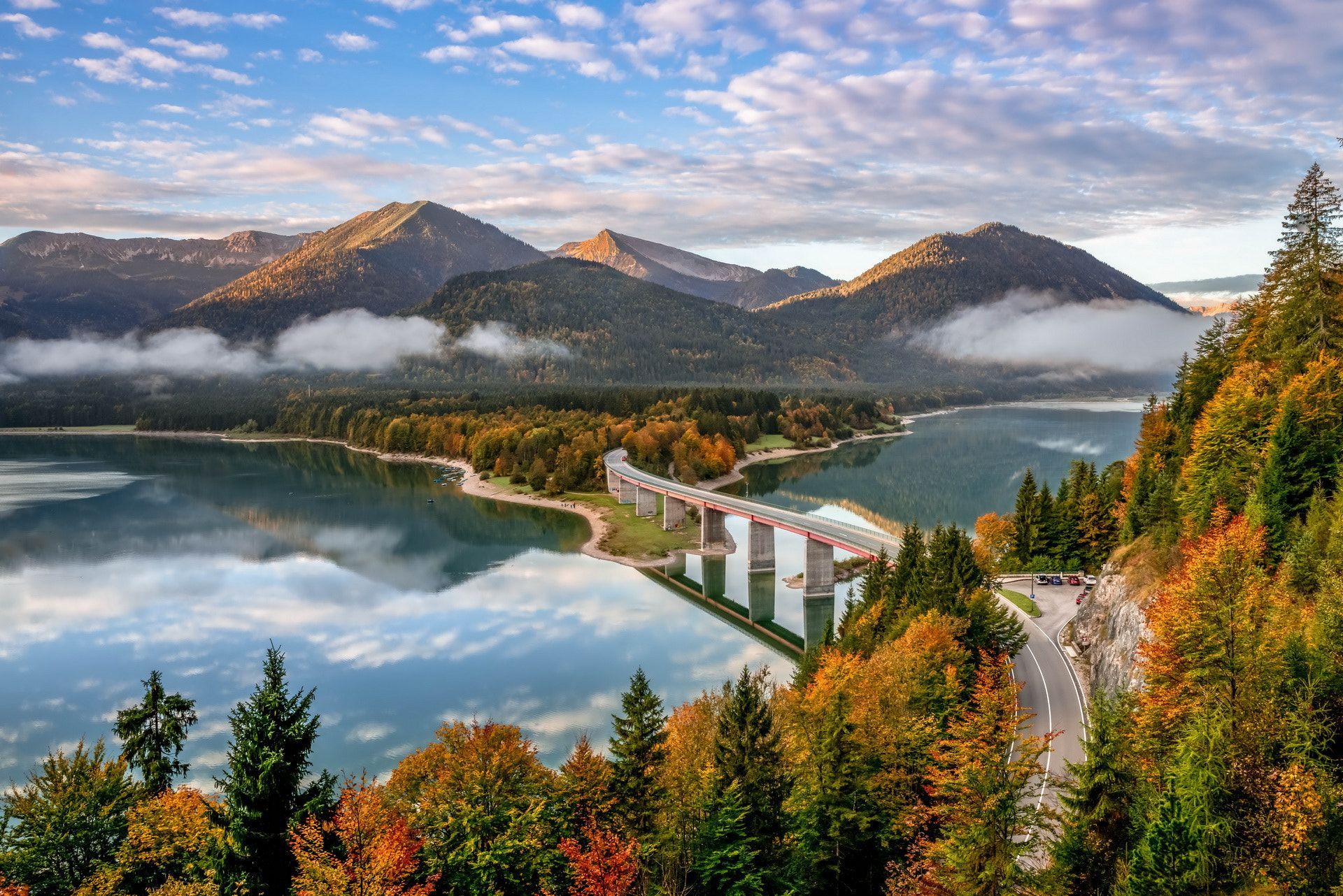 Autumn in Bavaria Lenggries, Germany by Achim Thomae. Landscape