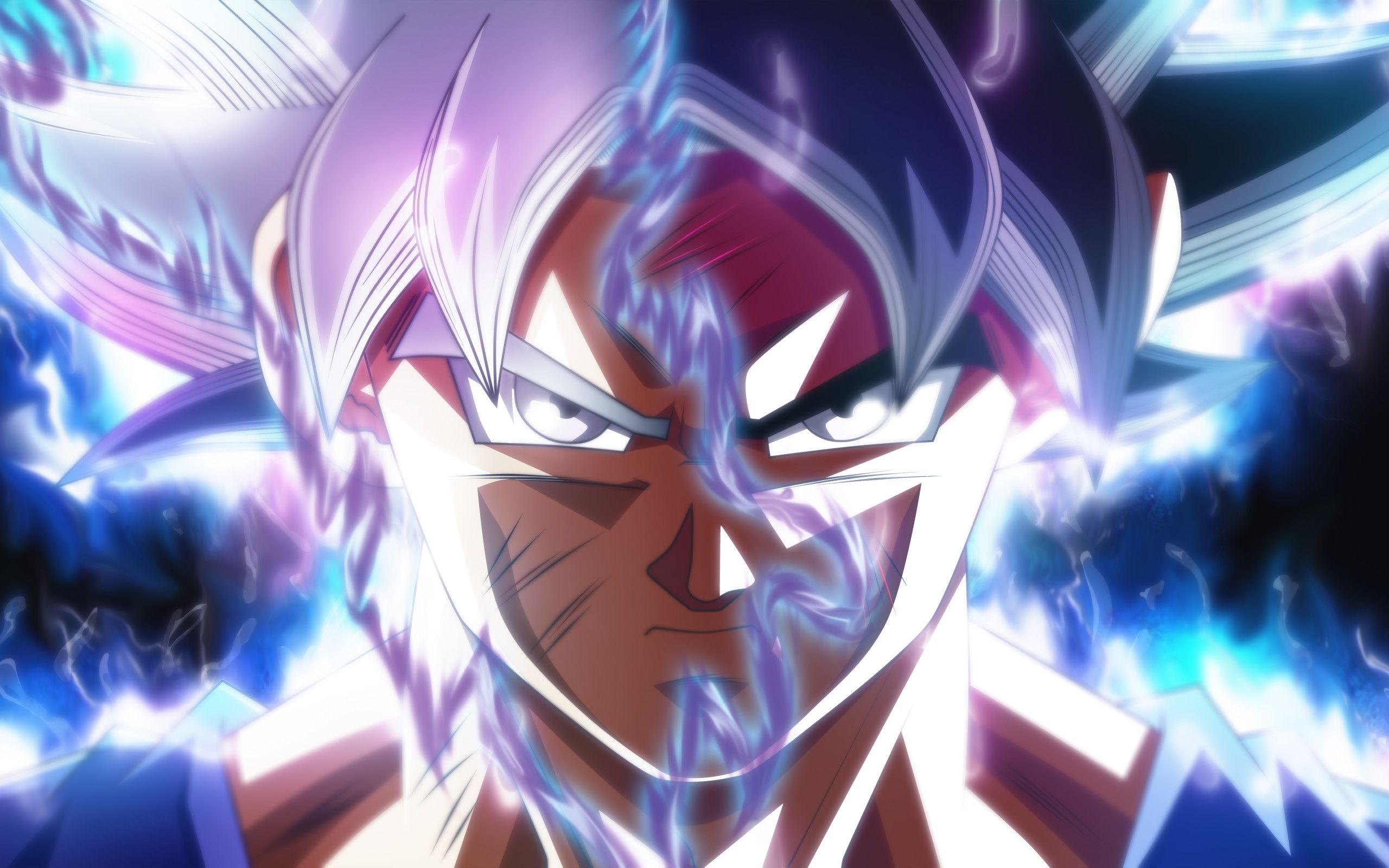 Goku Ultra Instinct Transformation 2560x1600 Resolution