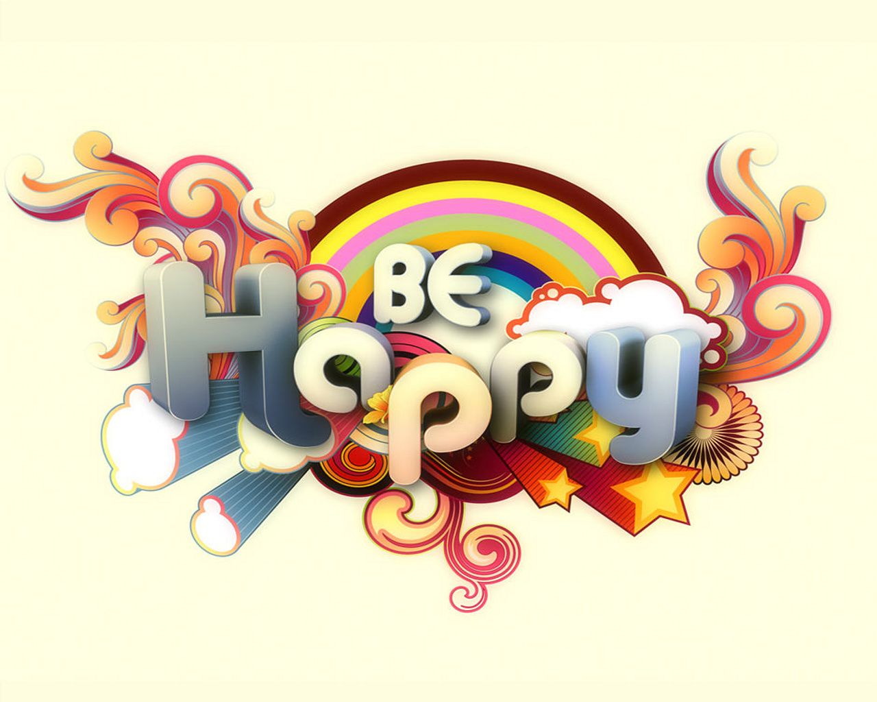 Be Happy Wallpaperx1024