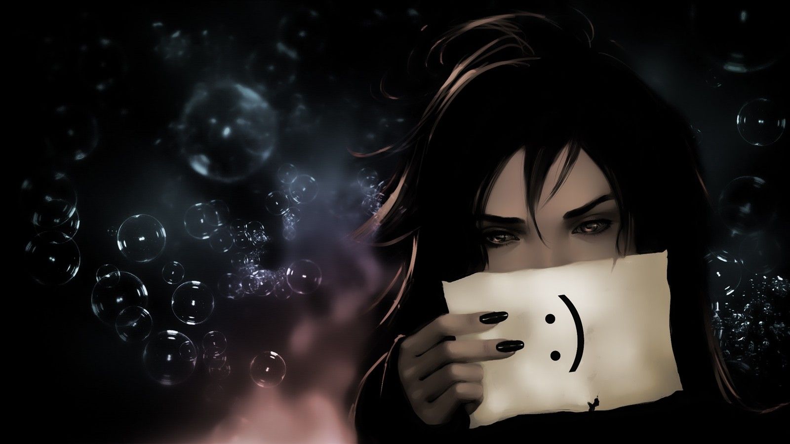 Anime Girl Sad Dark Wallpapers Wallpaper Cave