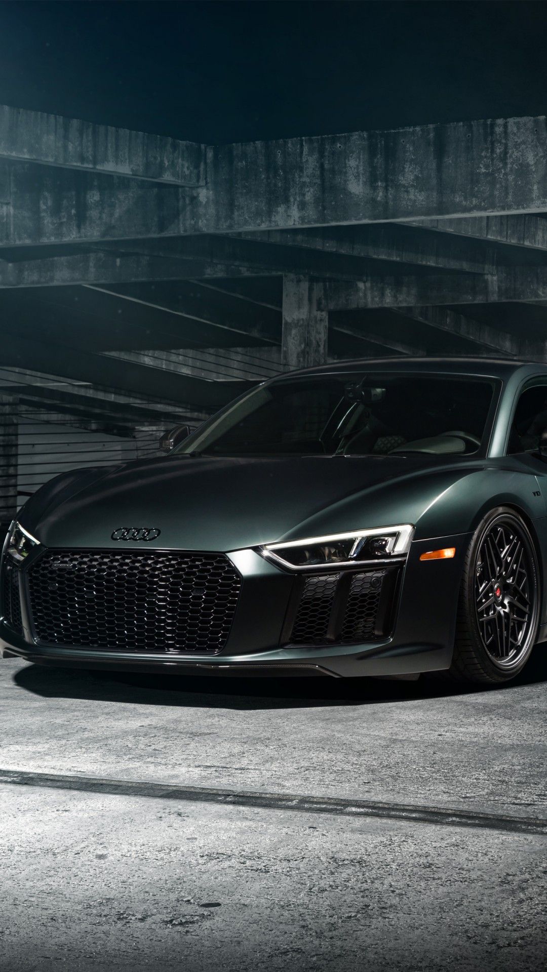 Audi R8 on Vossen Wheels HD 5K Wallpaper