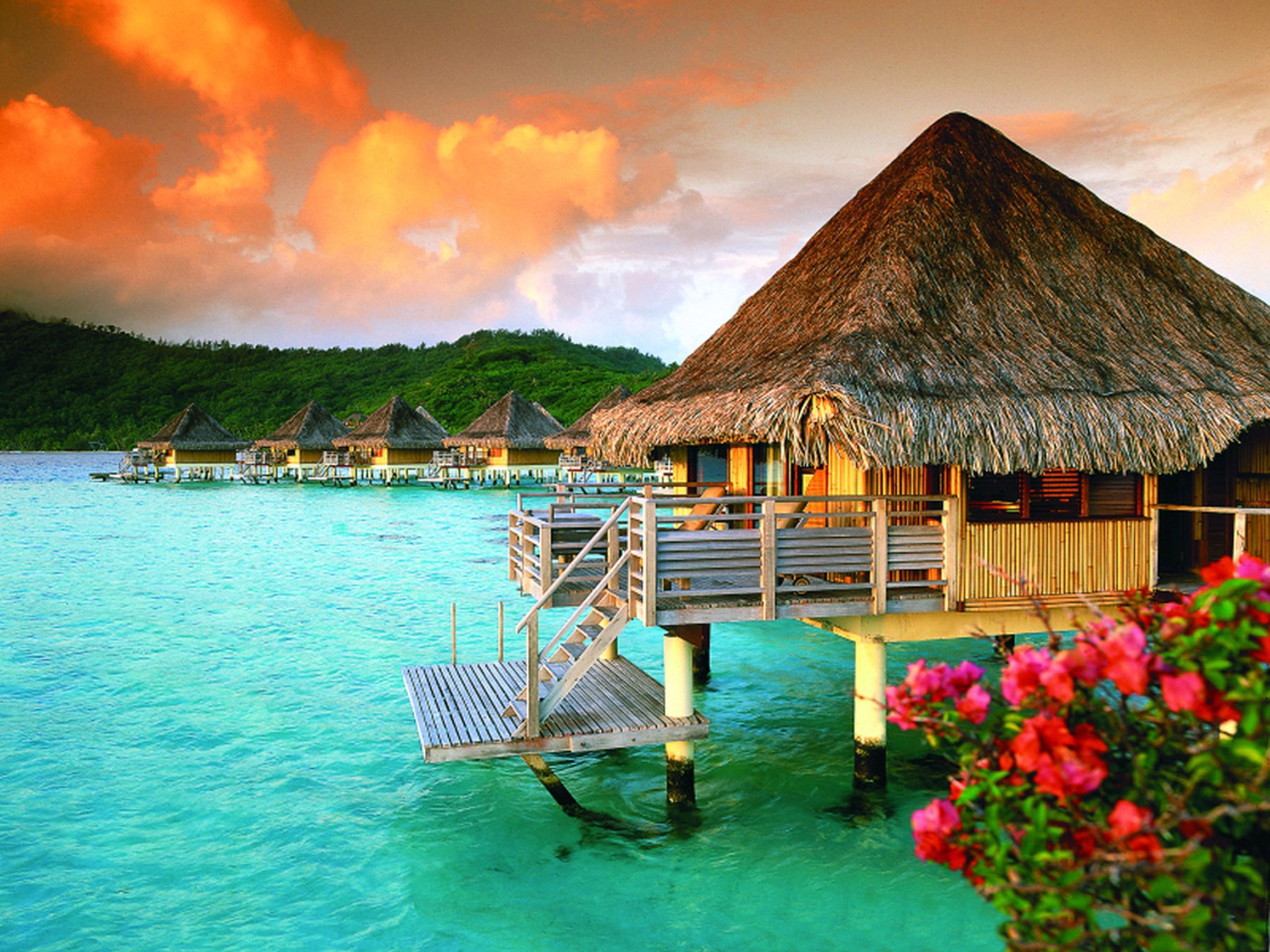 Bora Bora Resort Wallpapers Wallpaper Cave