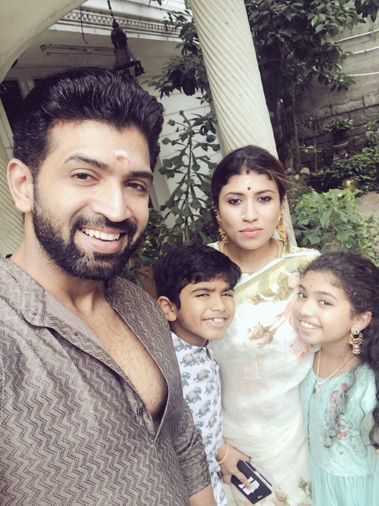 Arun Vijay and his Family Wished his Fans Happy Diwali. Arun