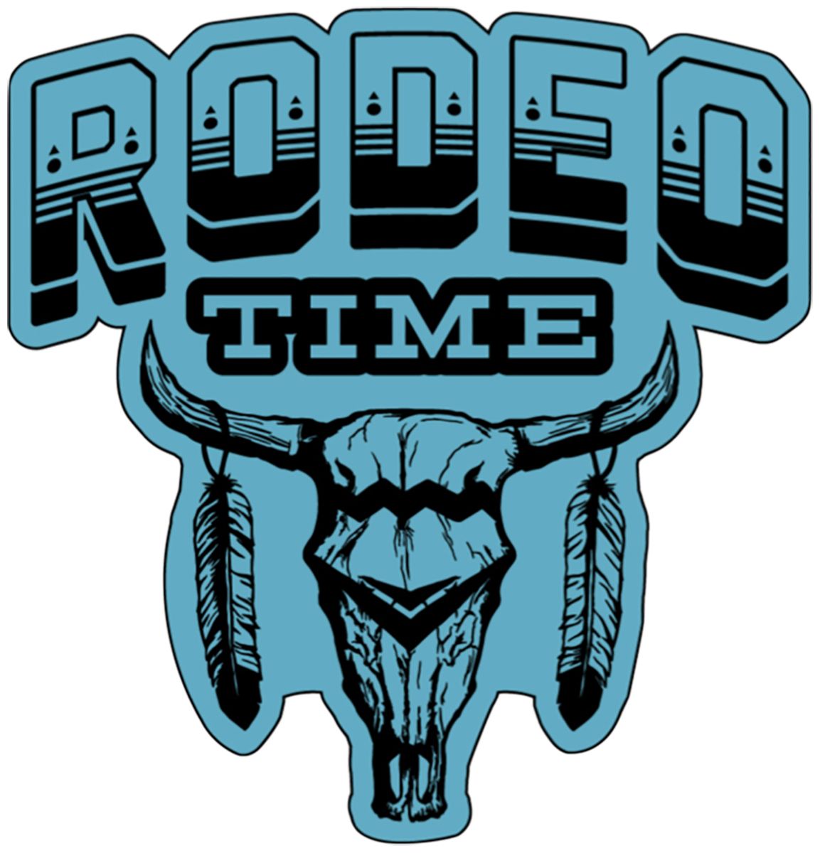 Dale Brisby Rodeo Time Decal x 4. Rodeo time, Rodeo shirts