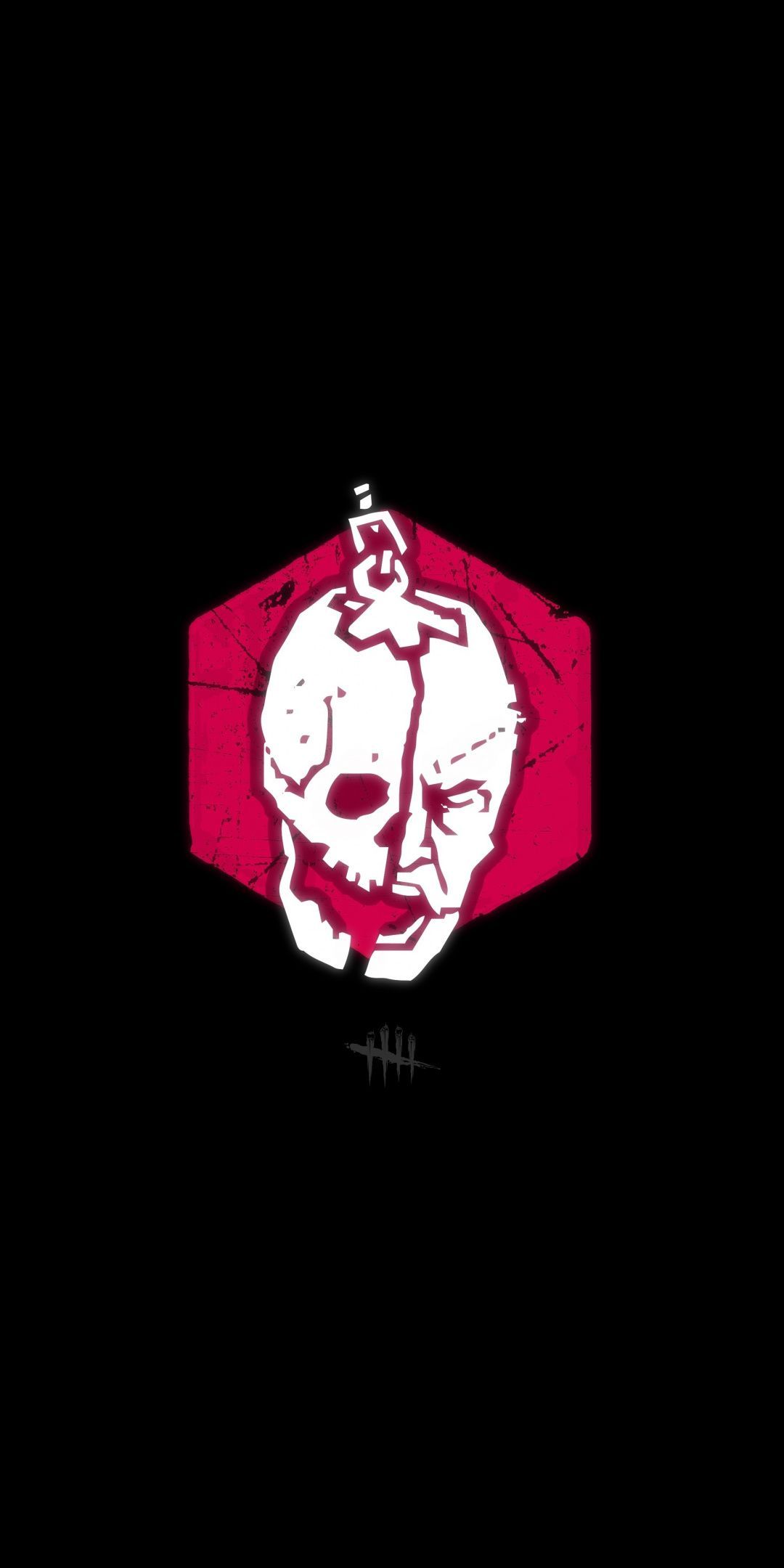 Skull, video game, minimal, Dead by Daylight, 1080x2160 wallpaper