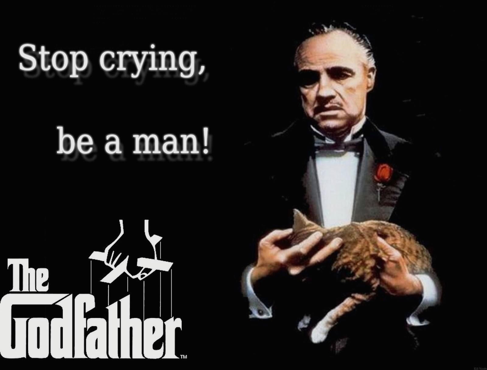 The Godfather Wallpaper Crying Be A Man, Download