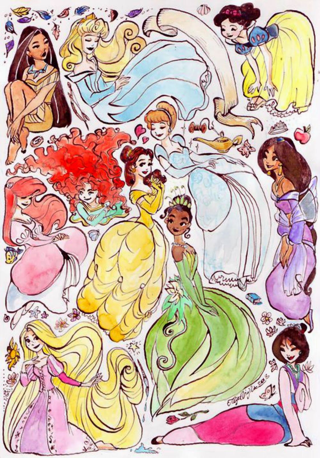 Princess Disney Tumblr Wallpapers Wallpaper Cave