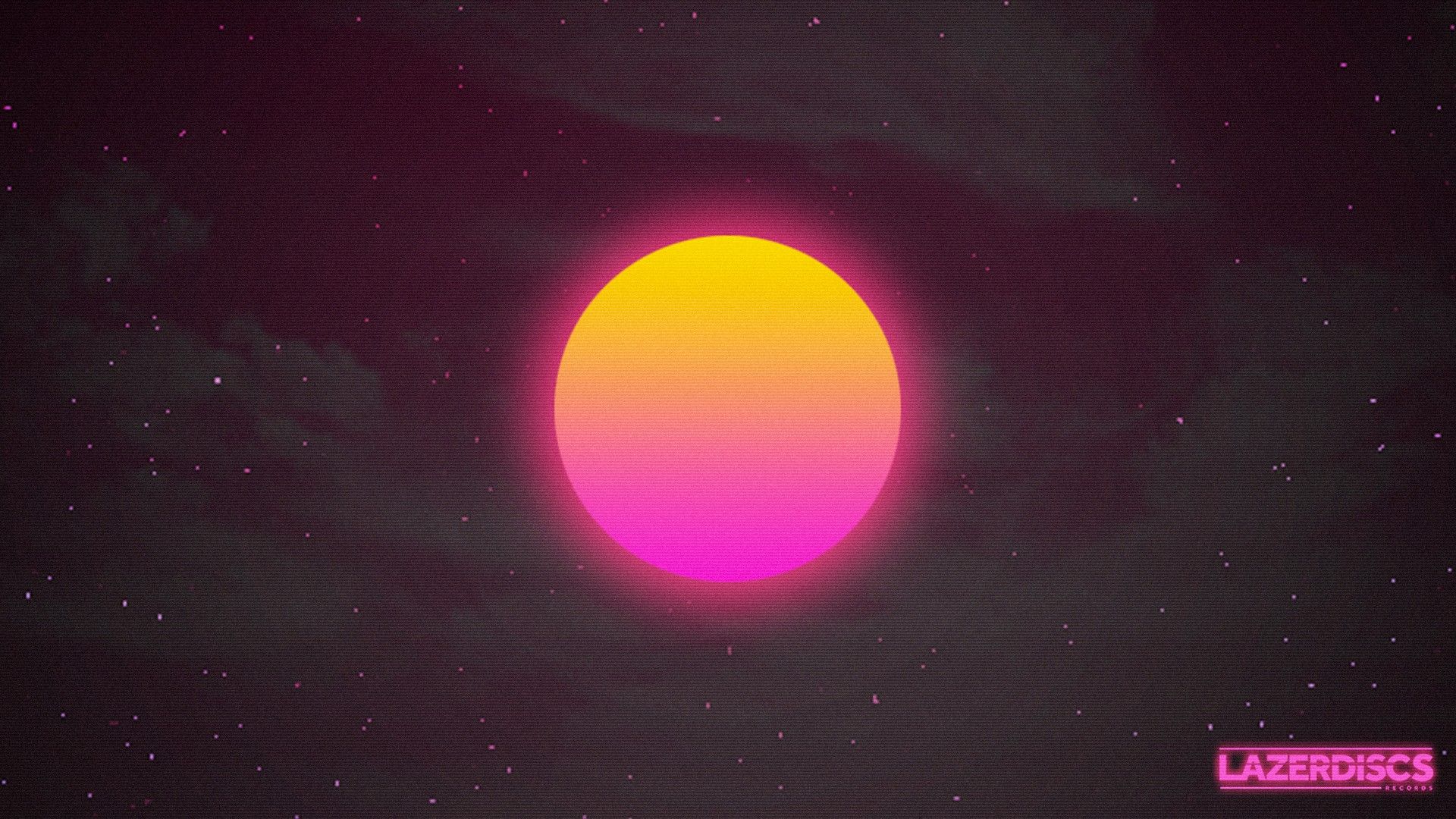 General 1920x1080 synthwave Sun cyberpunk space 1980s lasers New