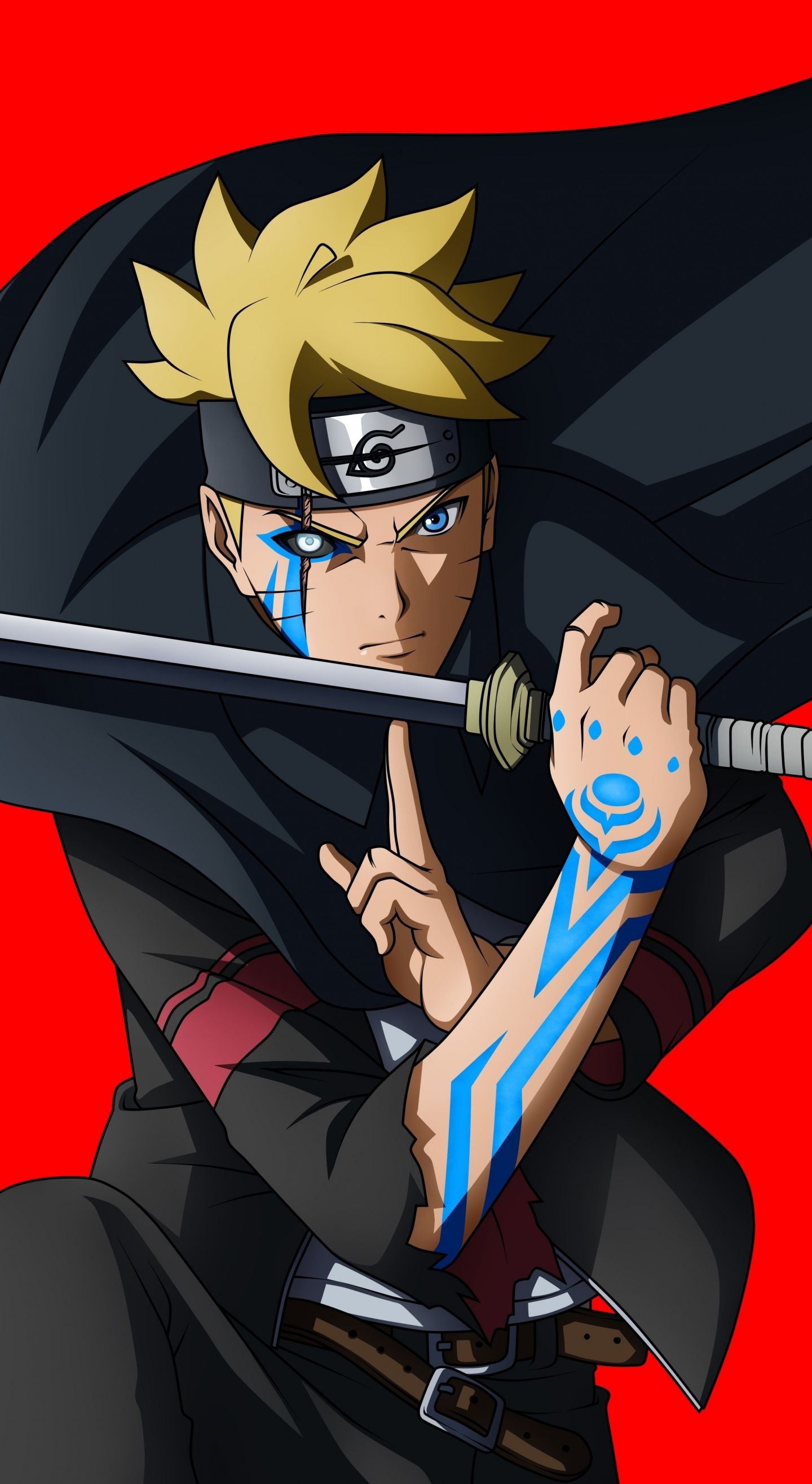 Download 1440x2630 wallpaper boruto uzumaki, naruto shippūden