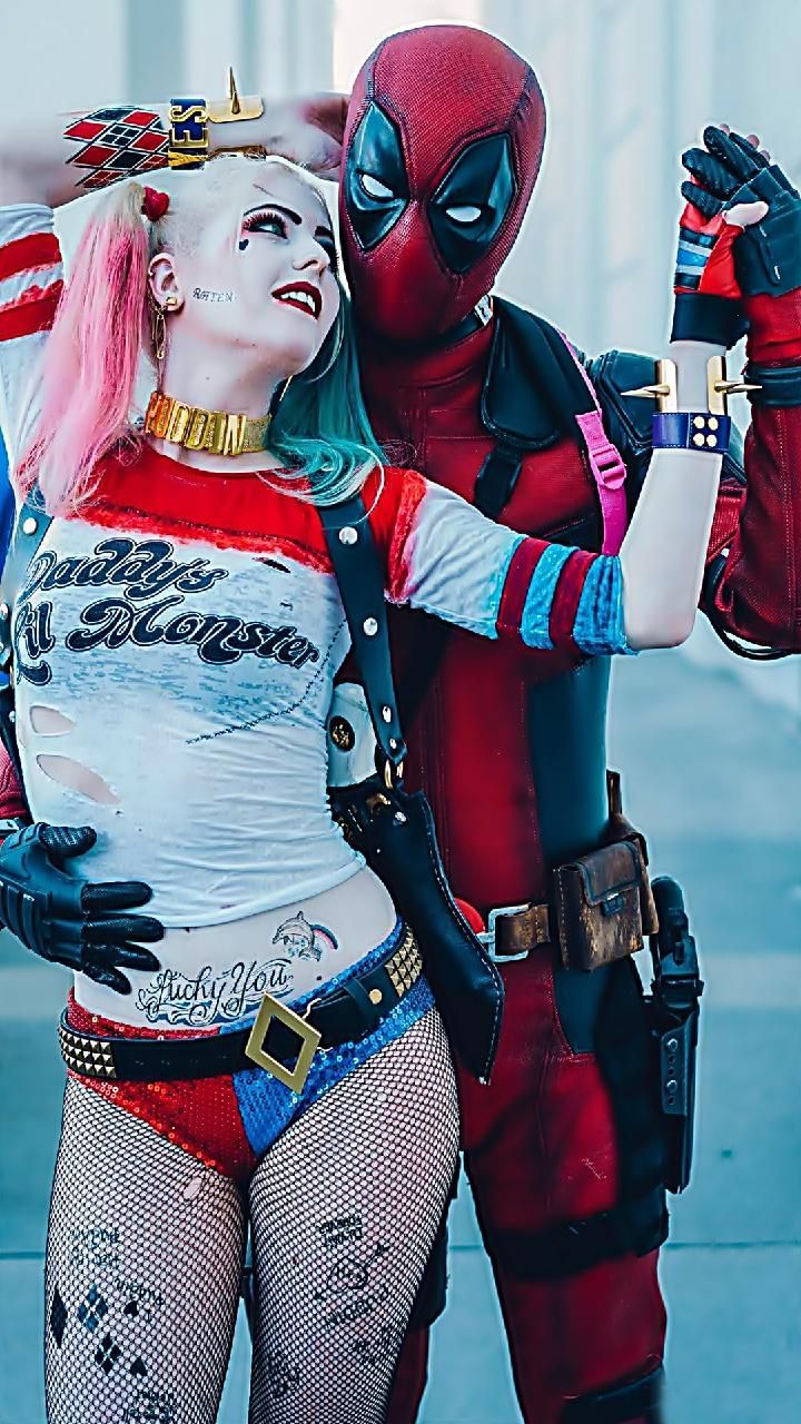 Harley quin and Deadpool