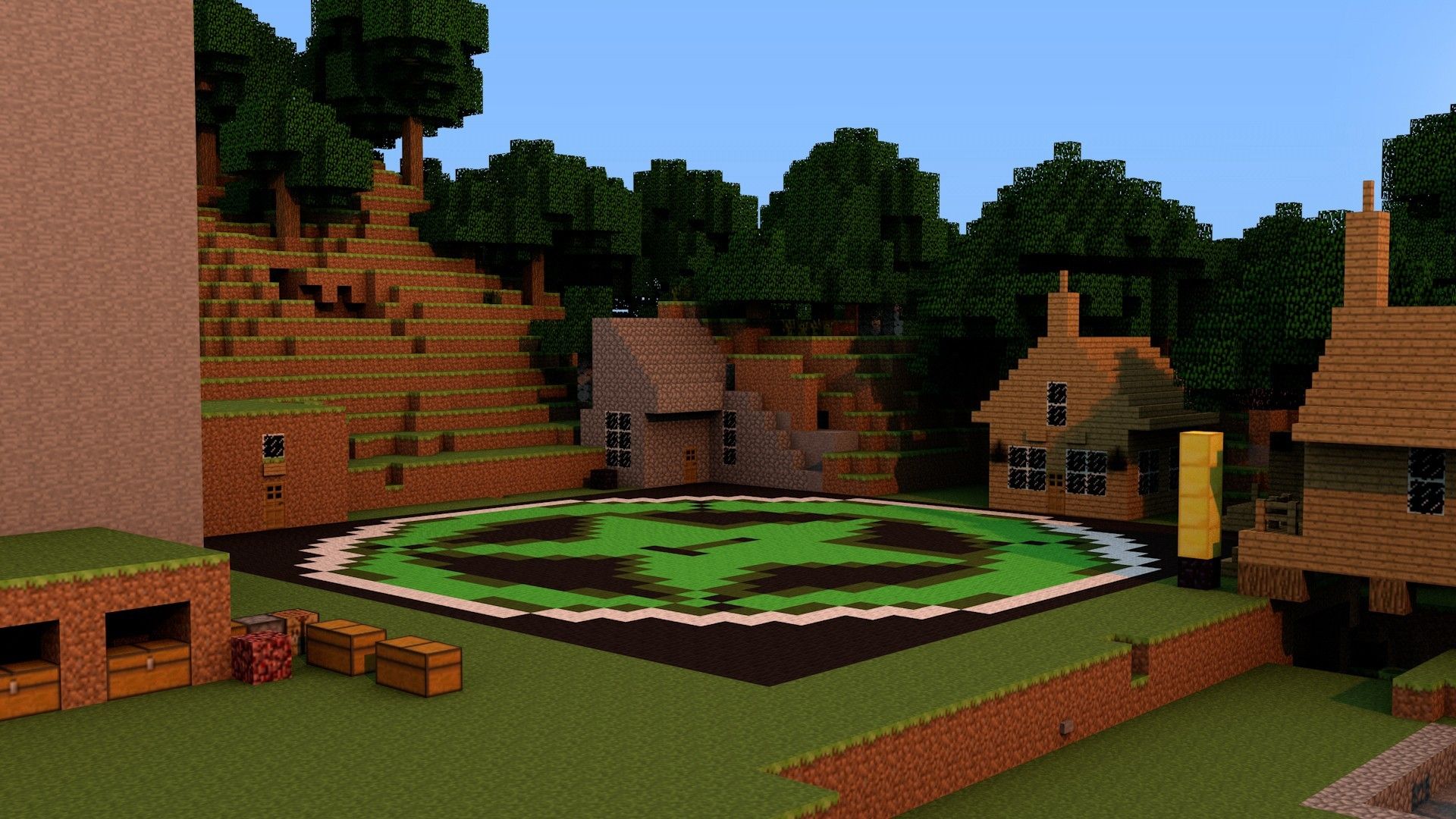 Minecraft Rooster Teeth Achievement Hunter City Wallpaper