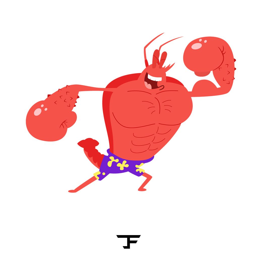 sLarry the Lobster from SpongeBob SquarePants Vector Art