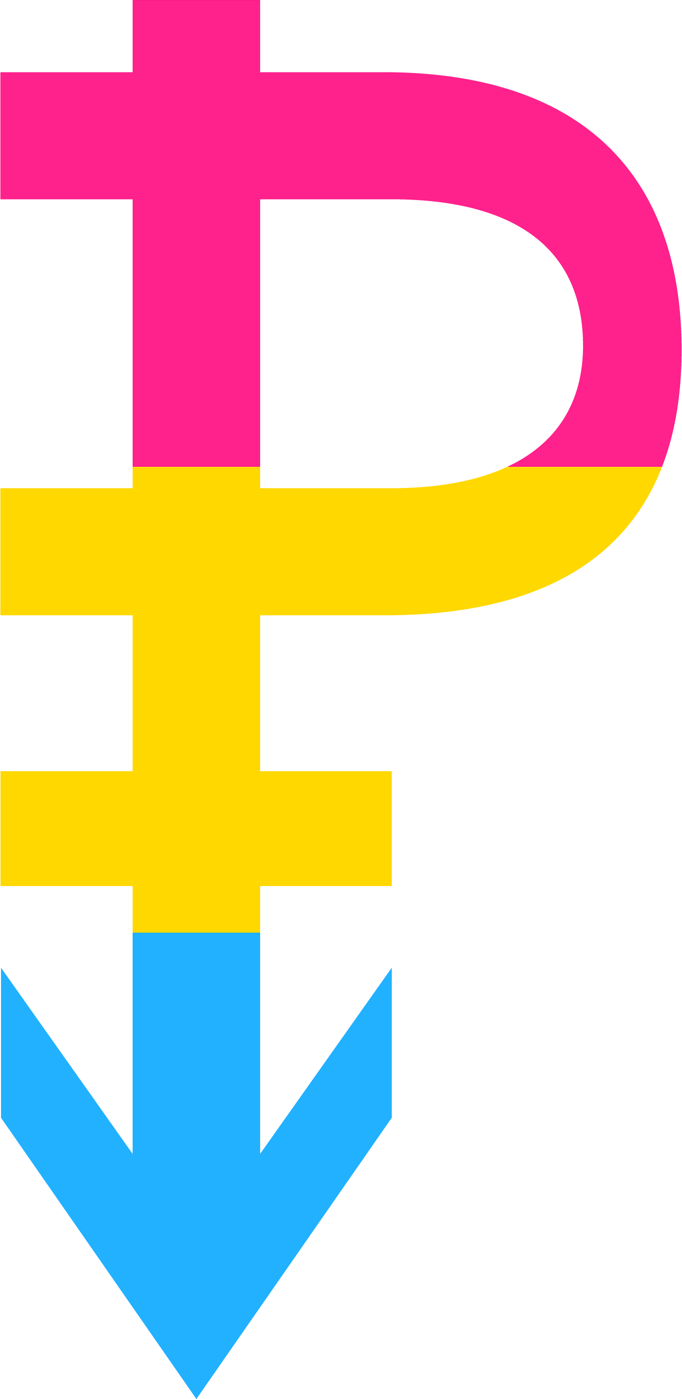 Flag clipart pansexual, Flag pansexual Transparent FREE