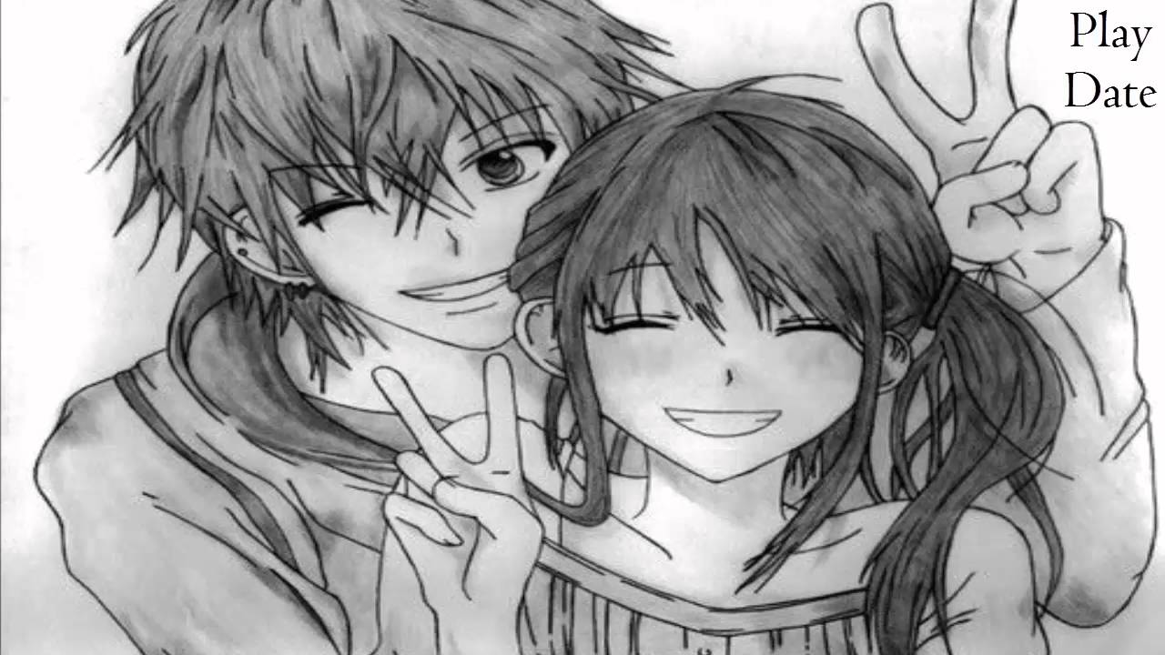 Anime Manga Drawing couple Kavaii Manga boy comics white png  PNGEgg