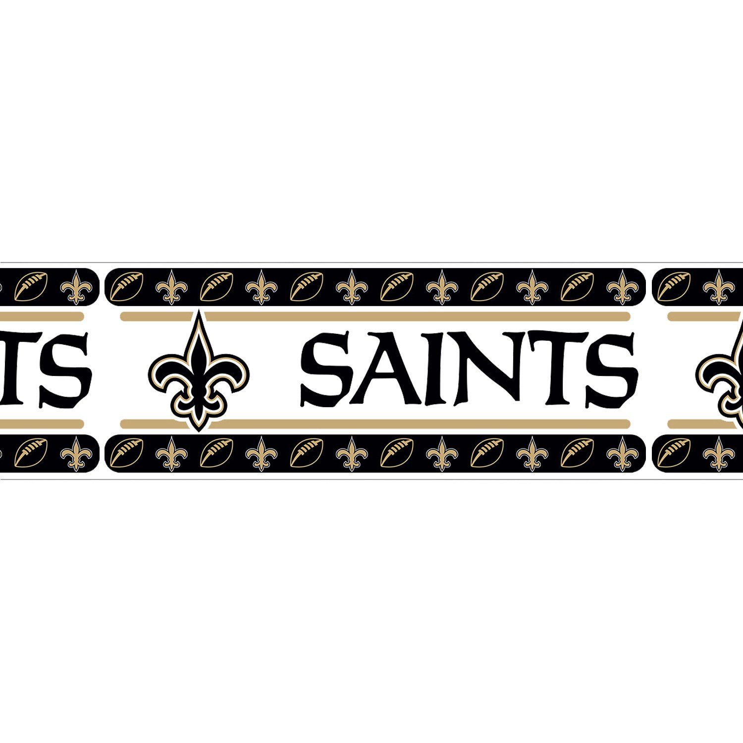 Orleans Saints Team Wall Border: Amazon.in: Sports, Fitness & Outdoors