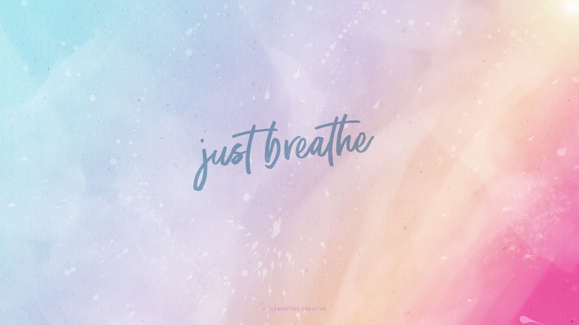 Just Breathe Desktop, Tablet and Mobile Wallpaper. Imac