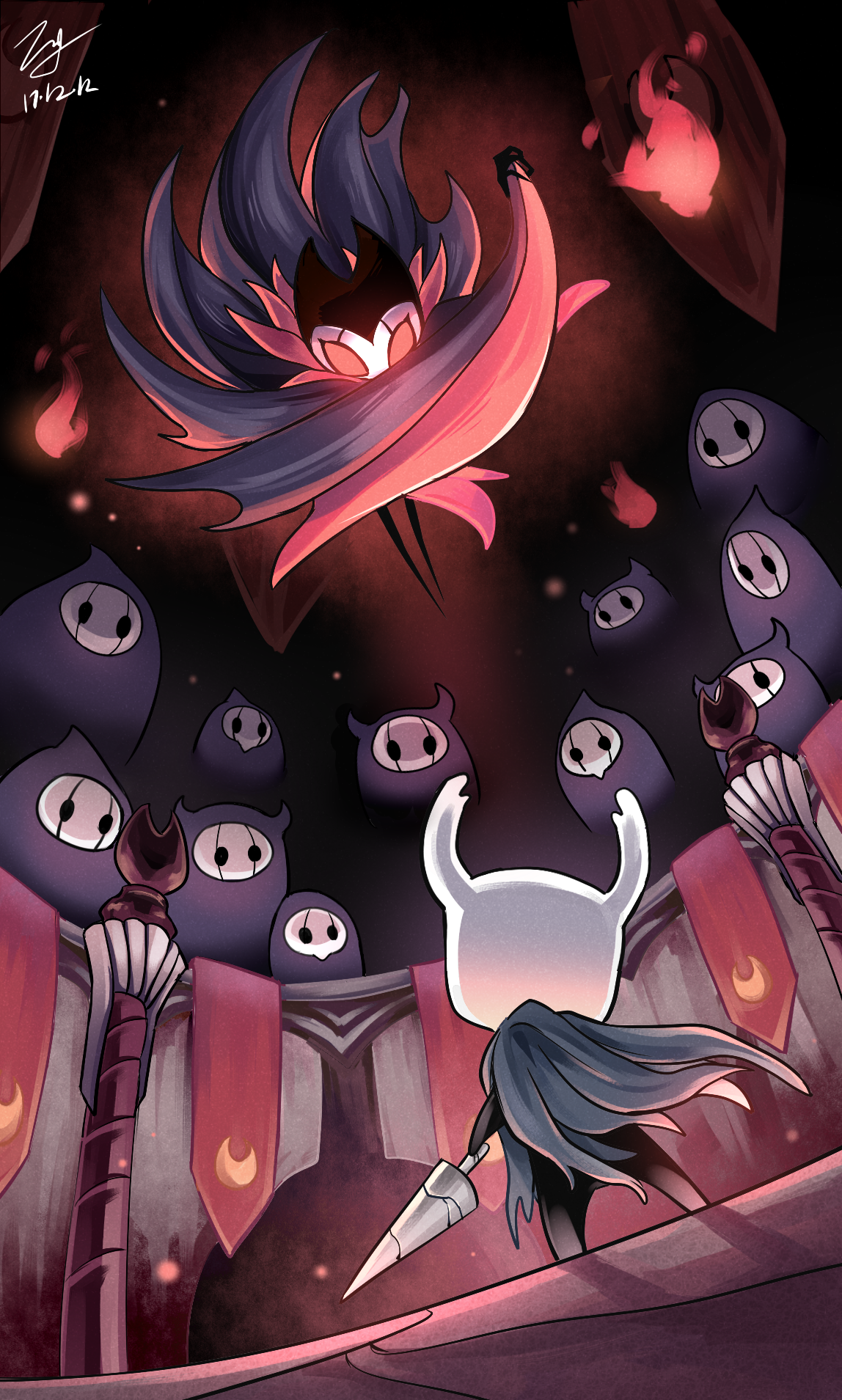 hollow knight grimm troupe wallpaper art
