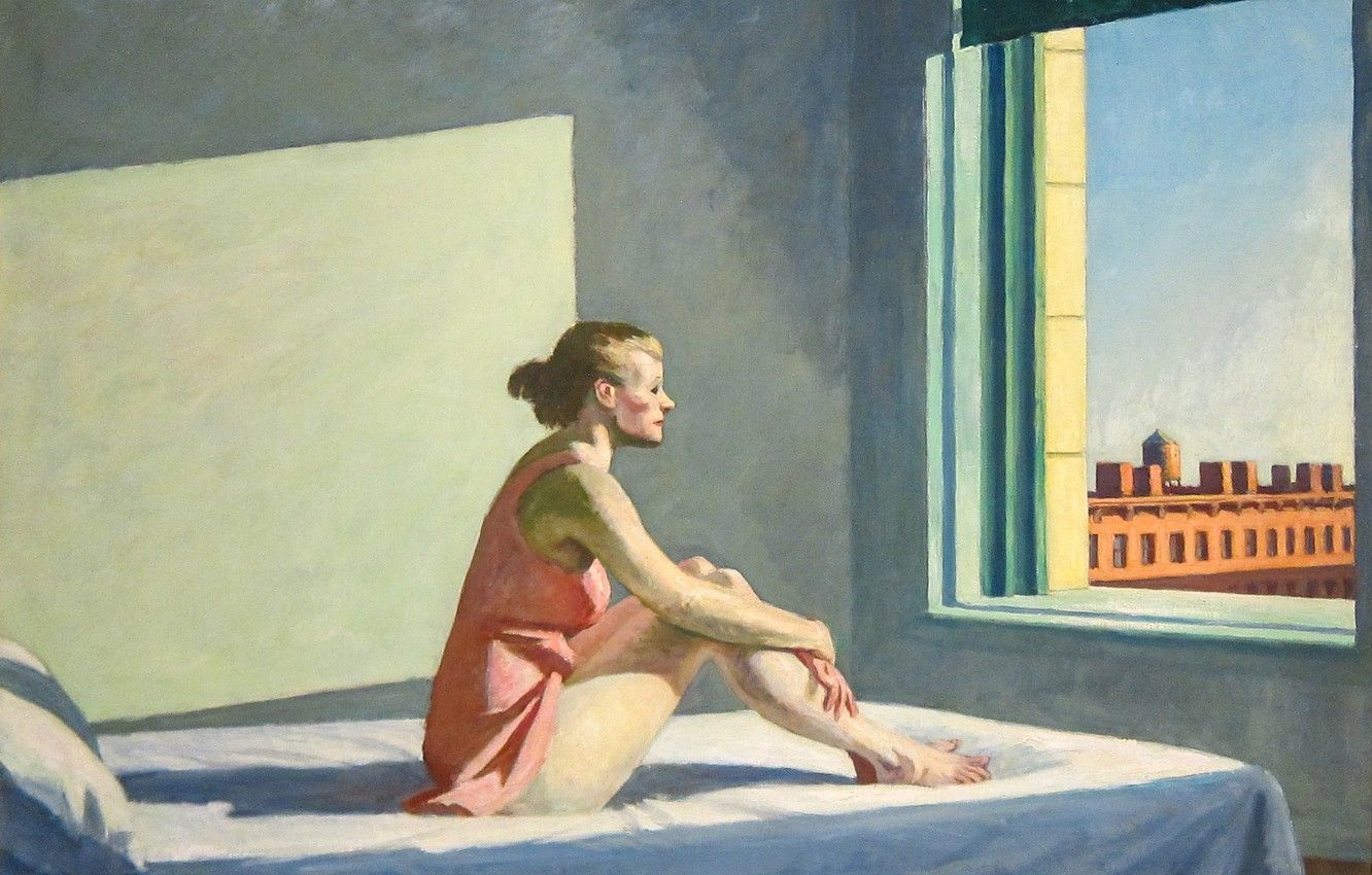Wallpaper Edward Hopper, Morning Sun - for desktop