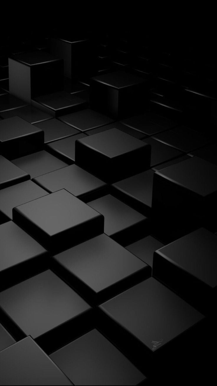 Black Cubic Wallpaper. Black phone wallpaper, Phone wallpaper