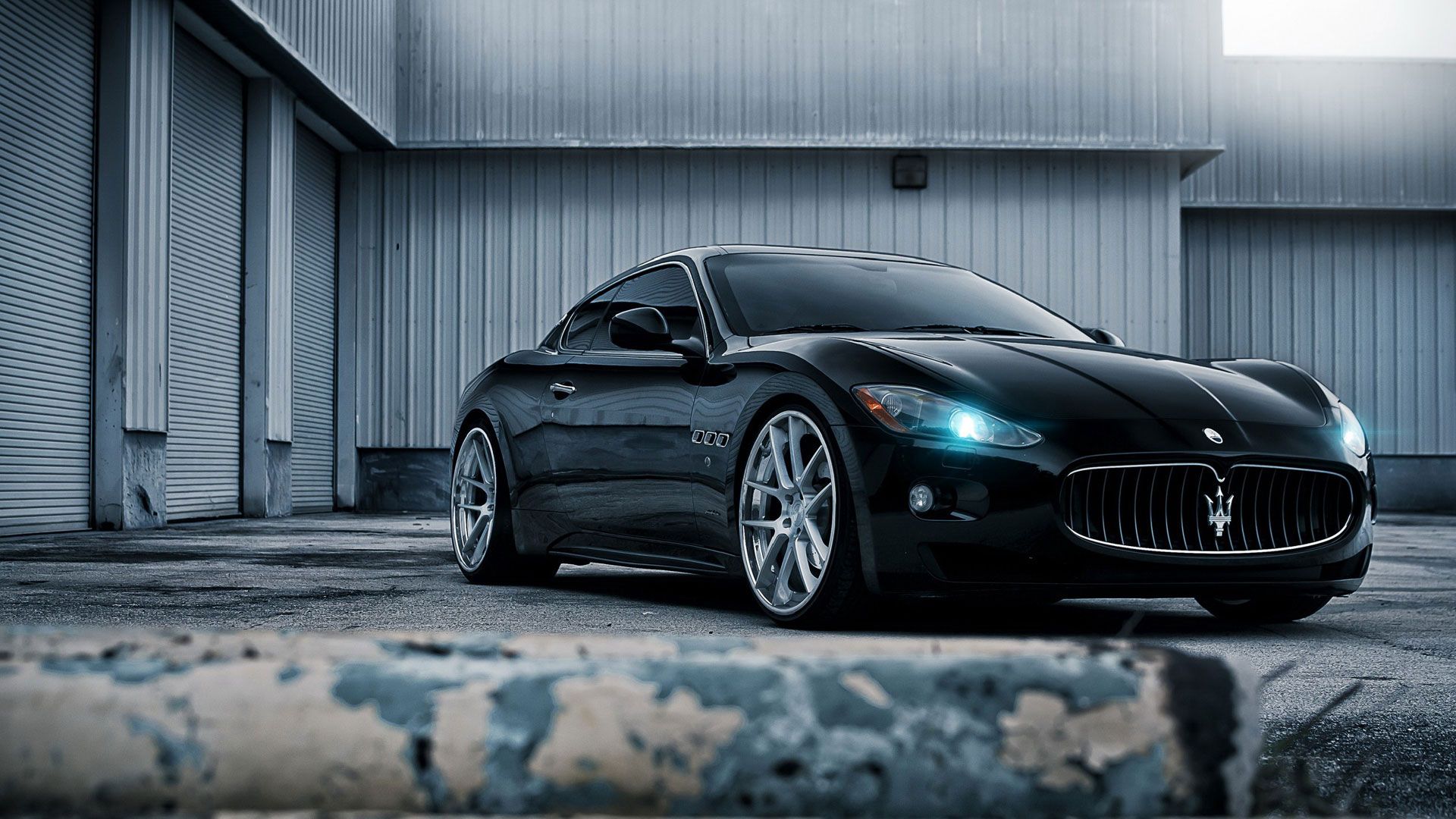 Maserati GranTurismo Black Desktop Wallpaper