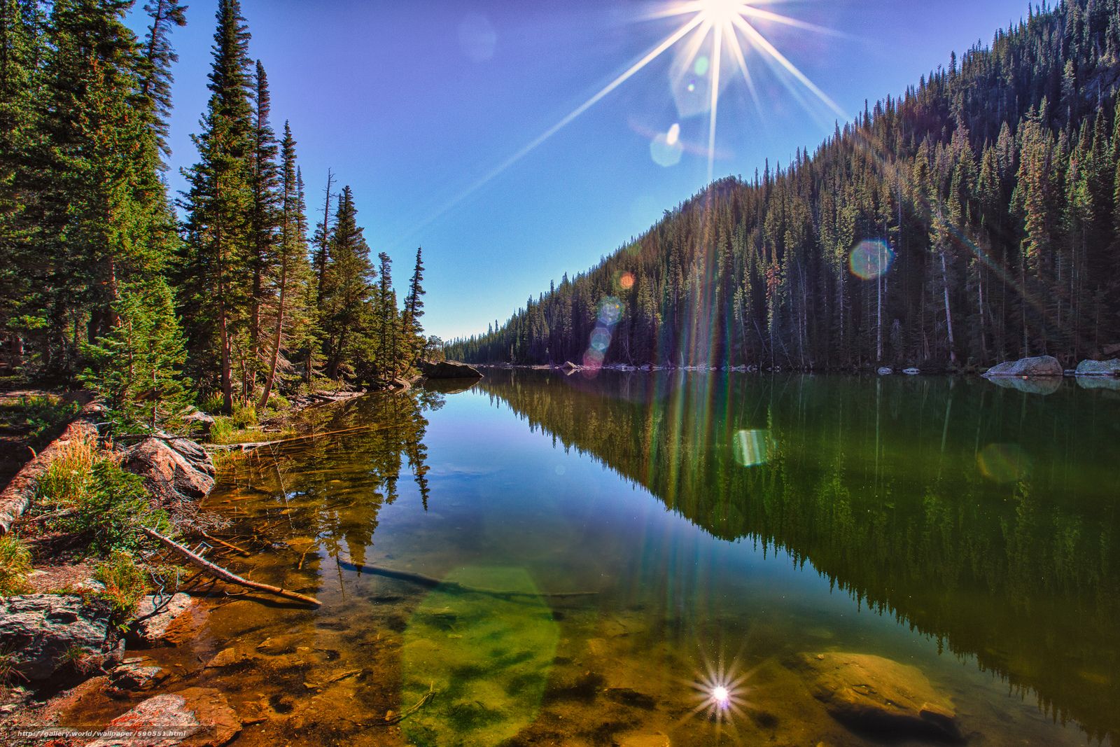 Free download Download wallpaper Dream Lake Rocky Mountain
