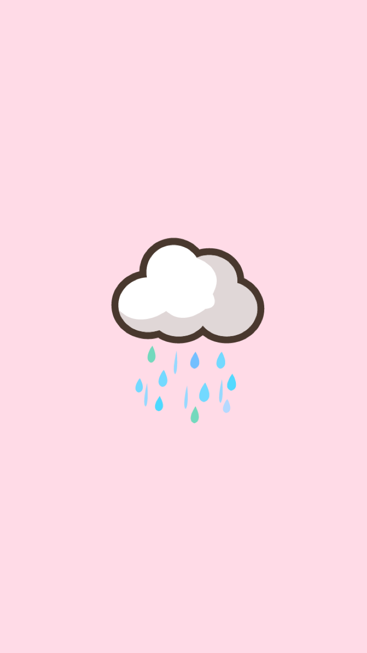 Cloud & Rain. Clouds wallpaper iphone, Pink clouds wallpaper, Black wallpaper iphone