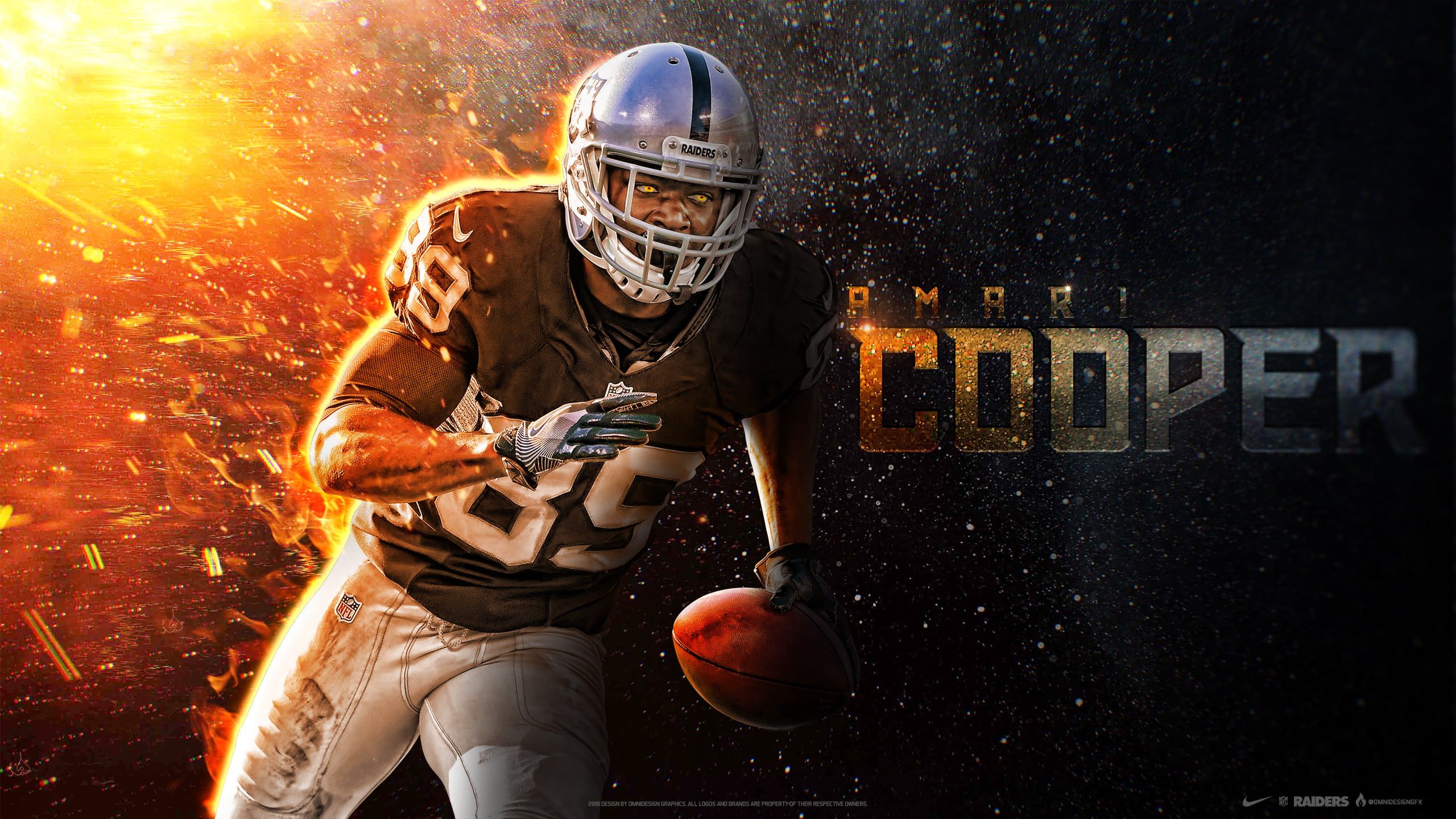 Amari Cooper poster, Amari Cooper, Oakland Raiders, NFL HD wallpaper